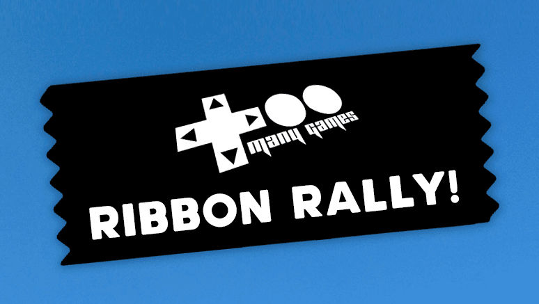 Ribbon-Rally-TooManyGames-Badge-Ribbon-Collect-at-Gaming-Convention